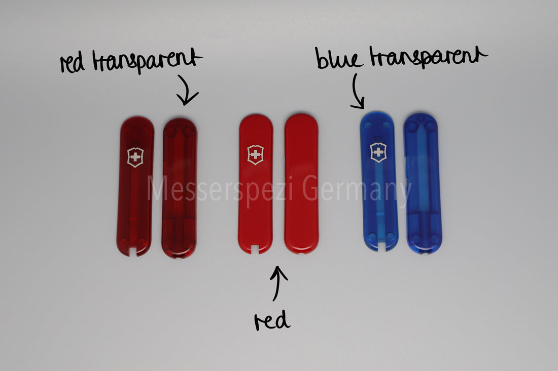 Scales + 58 mm Victorinox handles with ballpoint pen and accessories"