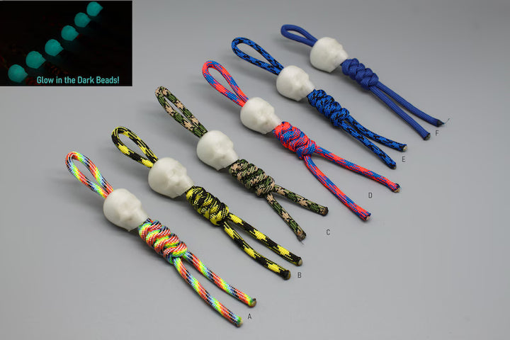 ACCESSORIES Skull Paracord Lanyard and 3D-printed Light-Up Bead 