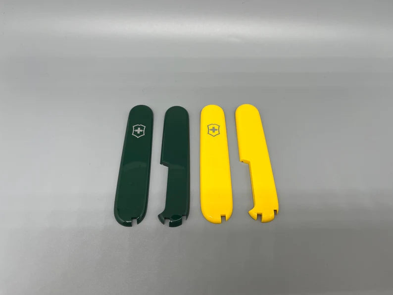 Last SCALES „+“ 91mm Victorinox PLUS Scales " ---LAST green/yellow--