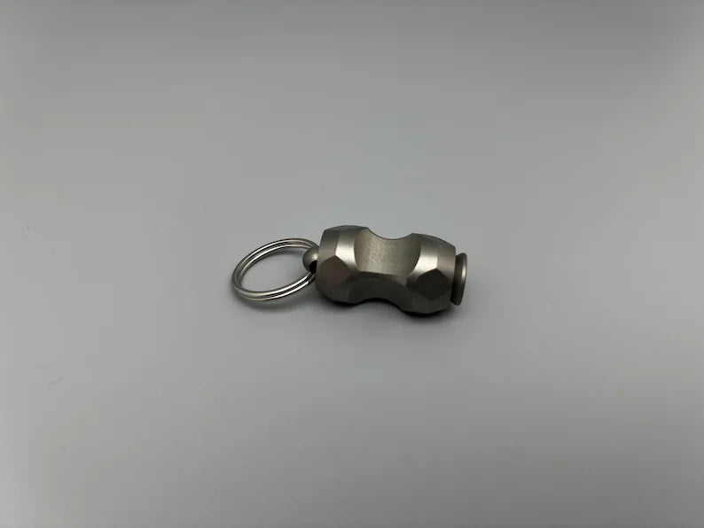 Solid titanium bone bead – For paracord, knives &amp; keychains / MADE IN GERMANY